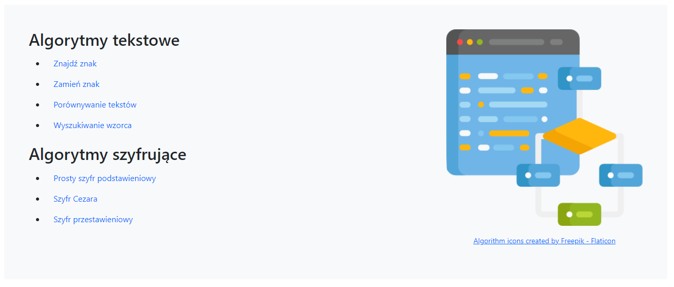 Strona Algorytmy