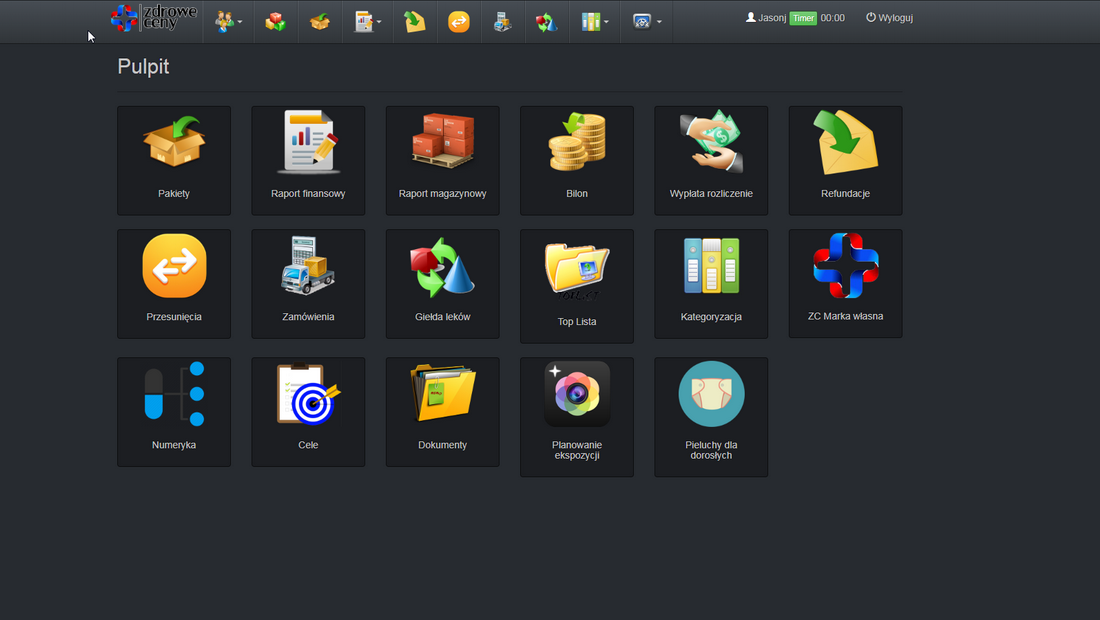 System zarządzania aptekami - Vzam